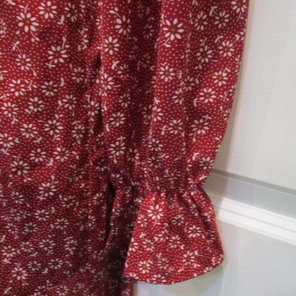 BTFBM WOMEN'S LONG SLEEVE WRAP MAXI DRESS W/BELT SZ LG NWOT - Picture 8 of 9